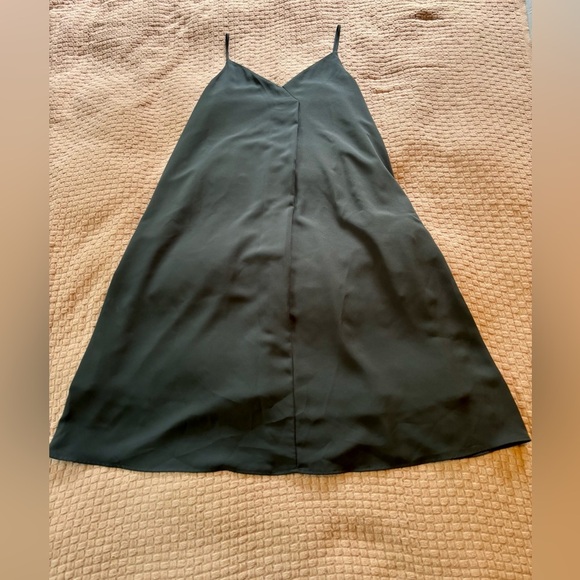 Uni Glo DRAPE CAMI DRESS in Dark Gray Women’s Size Large - Picture 2 of 7